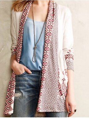 Anthropologie One September Solstice Night Boho Cardigan - Size S